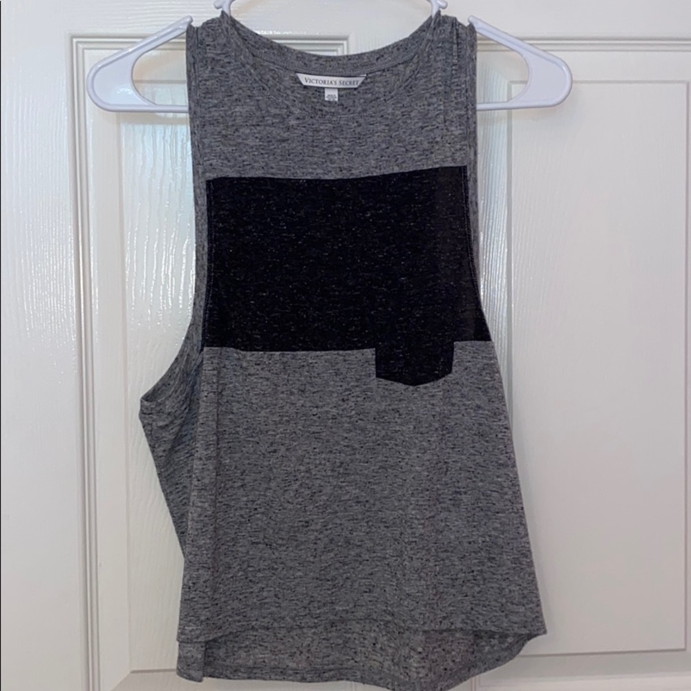 Grey Victoria’s Secret workout/lounge top